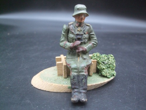 Lineol soldat sitzfigur - soldat,