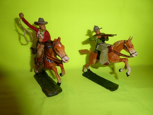 Elastolin 7cm cowboy figuren - 2,