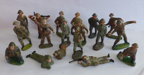 Konvolut 16x alte soldaten - alte,