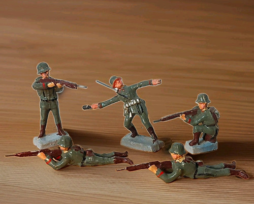 Militär soldatenfiguren - 5x, militär-soldatenfiguren